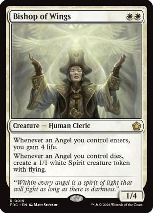 Bishop of Wings (FDC-019) - Commander: Foundations-1