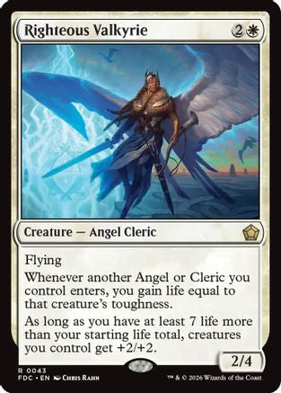 Righteous Valkyrie (FDC-043) - Commander: Foundations-1