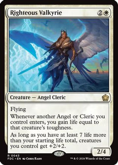 Righteous Valkyrie (FDC-043) - Commander: Foundations-1