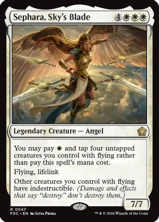 Sephara, Sky's Blade (FDC-047) - Commander: Foundations-1
