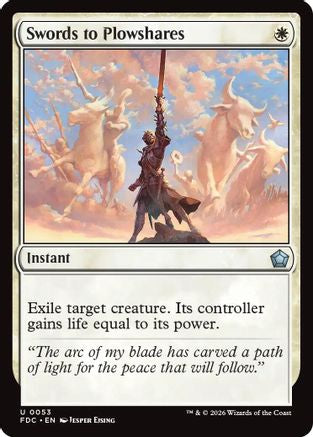 Swords to Plowshares (FDC-053) - Commander: Foundations-1