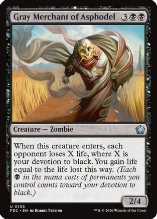 Gray Merchant of Asphodel (FDC-105) - Commander: Foundations-1