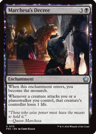 Marchesa's Decree (FDC-113) - Commander: Foundations-1