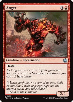 Anger (FDC-137) - Commander: Foundations-1