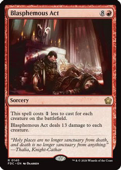 Blasphemous Act (FDC-140) - Commander: Foundations-1