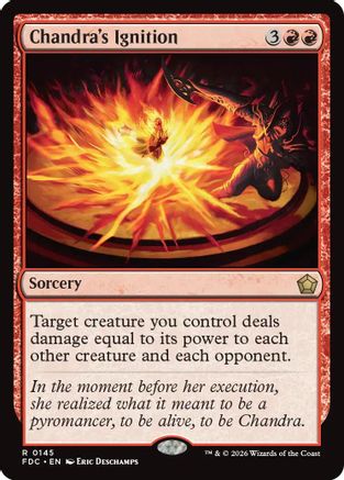Chandra's Ignition (FDC-145) - Commander: Foundations-1
