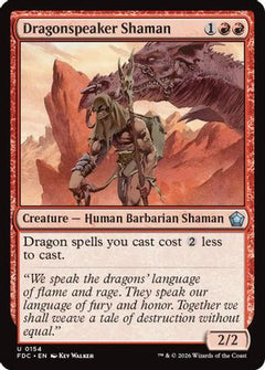 Dragonspeaker Shaman (FDC-154) - Commander: Foundations-1