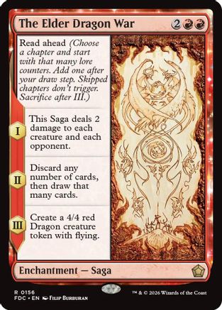 The Elder Dragon War (FDC-156) - Commander: Foundations-1