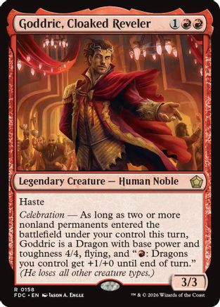 Goddric, Cloaked Reveler (FDC-158) - Commander: Foundations-1