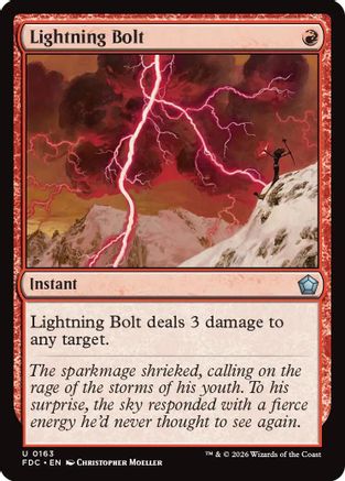 Lightning Bolt (FDC-163) - Commander: Foundations-1