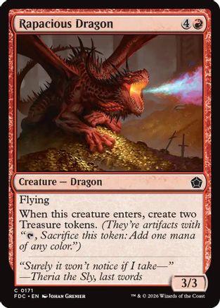 Rapacious Dragon (FDC-171) - Commander: Foundations-1