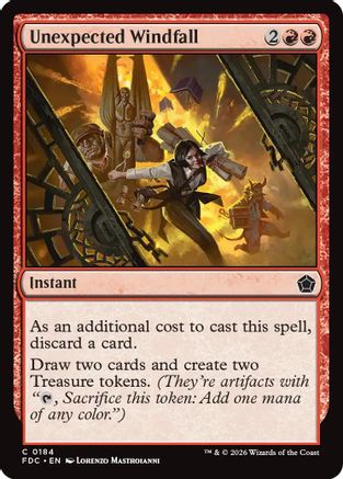 Unexpected Windfall (FDC-184) - Commander: Foundations-1