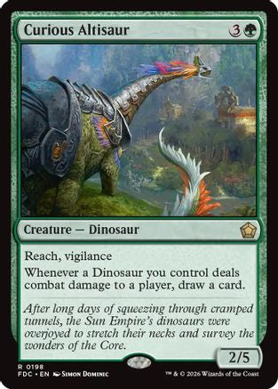 Curious Altisaur (FDC-198) - Commander: Foundations-1