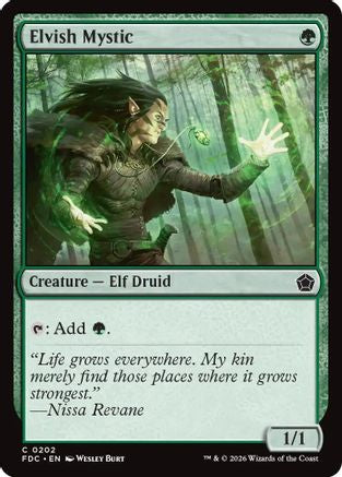 Elvish Mystic (FDC-202) - Commander: Foundations-1
