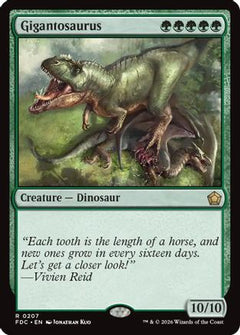 Gigantosaurus (FDC-207) - Commander: Foundations-1