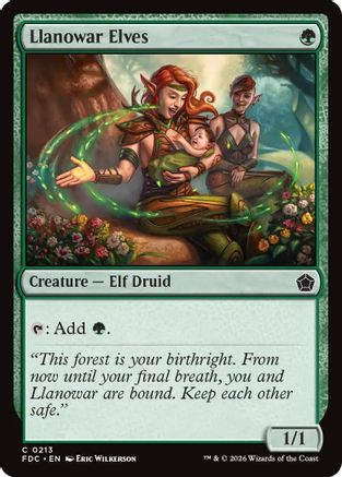 Llanowar Elves (FDC-213) - Commander: Foundations-1