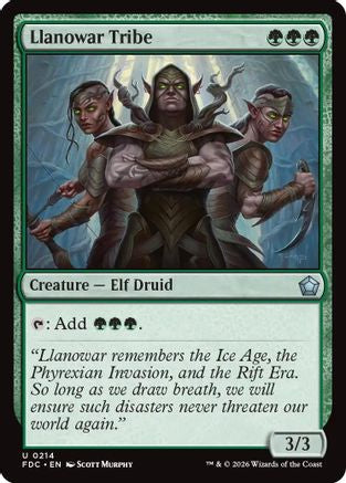 Llanowar Tribe (FDC-214) - Commander: Foundations-1