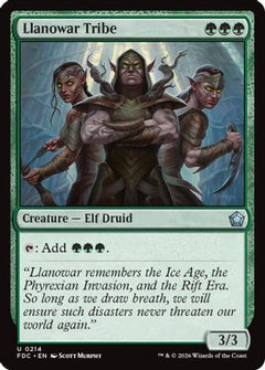 Llanowar Tribe (FDC-214) - Commander: Foundations-1