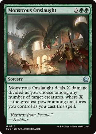 Monstrous Onslaught (FDC-217) - Commander: Foundations-1