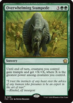 Overwhelming Stampede (FDC-218) - Commander: Foundations-1