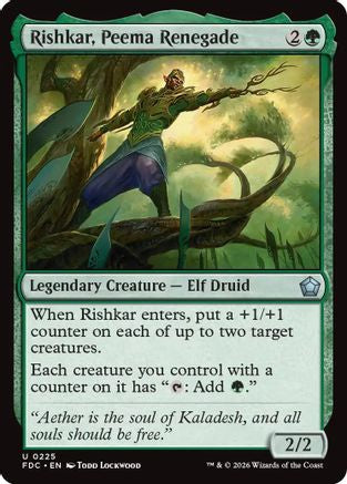 Rishkar, Peema Renegade (FDC-225) - Commander: Foundations-1