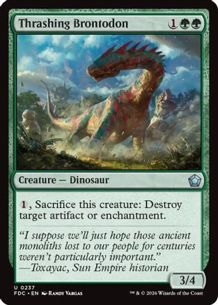 Thrashing Brontodon (FDC-237) - Commander: Foundations-1