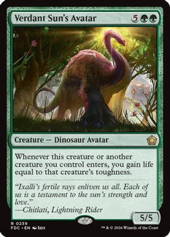 Verdant Sun's Avatar (FDC-239) - Commander: Foundations-1