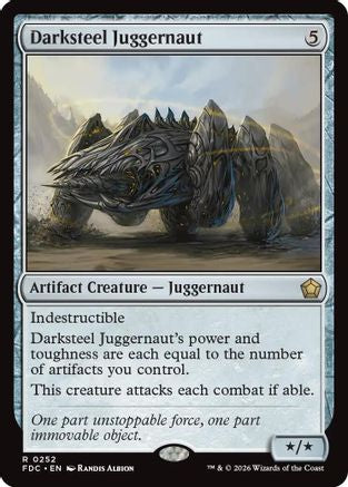 Darksteel Juggernaut (FDC-252) - Commander: Foundations-1