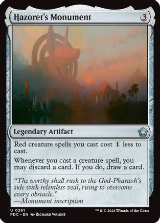 Hazoret's Monument (FDC-261) - Commander: Foundations-1