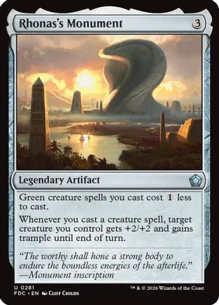 Rhonas's Monument (FDC-281) - Commander: Foundations-1