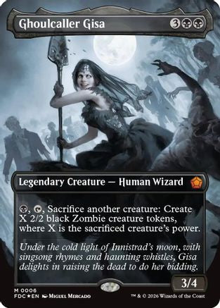 Ghoulcaller Gisa (Borderless) (FDC-006) - Commander: Foundations Foil-1