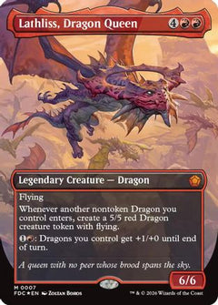 Lathliss, Dragon Queen (Borderless) (FDC-007) - Commander: Foundations Foil-1