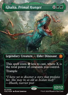 Ghalta, Primal Hunger (Borderless) (FDC-008) - Commander: Foundations Foil-1