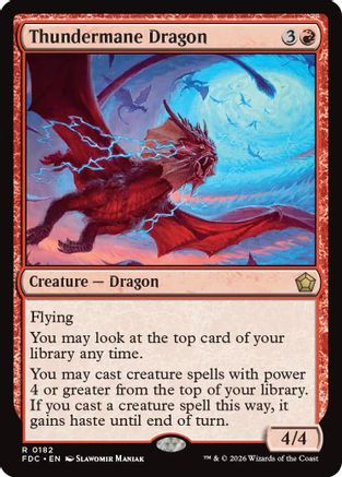 Thundermane Dragon (FDC-182) - Commander: Foundations-1