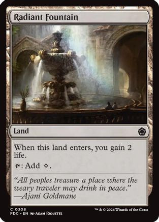 Radiant Fountain (FDC-308) - Commander: Foundations-1