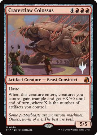 Craterclaw Colossus (PPFRA-078) - Promo Pack: Reality Fracture Foil-1