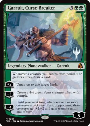 Garruk, Curse Breaker (PPFRA-259) - Promo Pack: Reality Fracture-1