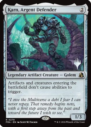 Karn, Argent Defender (PPFRA-279) - Promo Pack: Reality Fracture-1