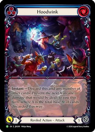 Hoodwink - JDG091 (JDG091) - Flesh and Blood: Promo Cards Rainbow Foil-1