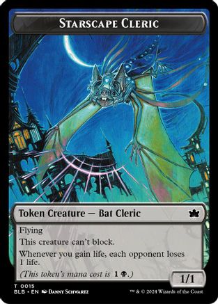 Standard Cleric // Clue Double-Sided Token (SOS-15 // 14) - Secrets of Strixhaven-1