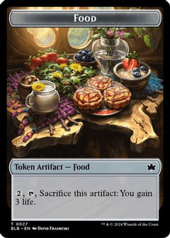 Food // Clue Token Double-Sided Token (SOS-27 // 14) - Secrets of Strixhaven Foil-1