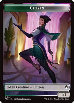 Citizen // The Monarch Double-Sided Token (FRC-11 // 17) - Commander: Reality Fracture-1