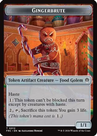 Gingerbrute // Myr Double-Sided Token (FRC-12 // 15) - Commander: Reality Fracture-1