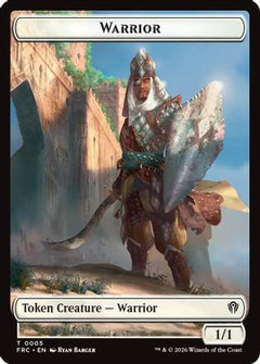 Warrior // Shark Double-Sided Token (FRC-5 // 6) - Commander: Reality Fracture-1