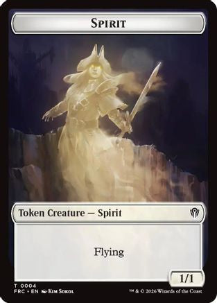 Spirit // Jace Double-Sided Token (FRC-4 // 5) - Commander: Reality Fracture-1