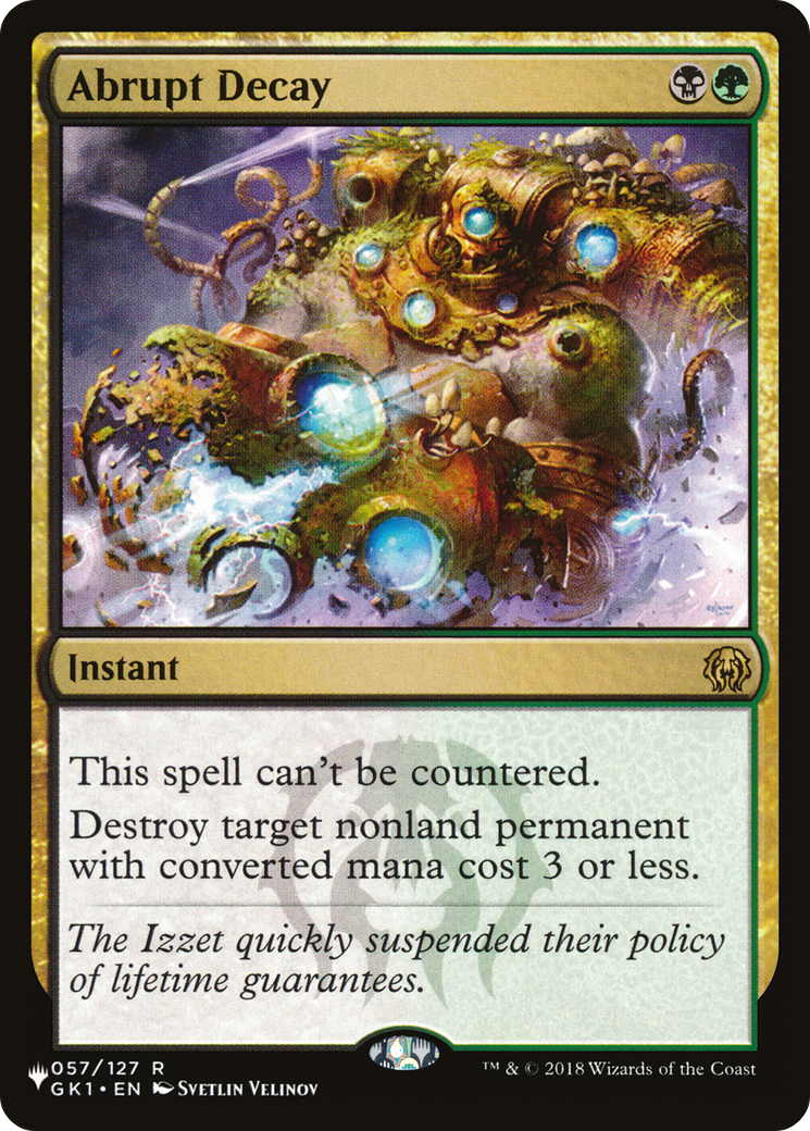 Abrupt Decay [The List]-1