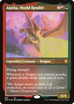 Atarka, World Render (SCD-001) - Starter Commander Decks Etched Foil-1