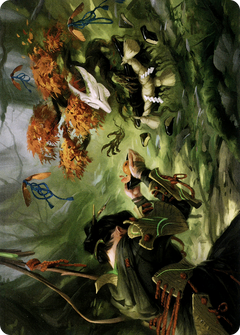 Commune with Spirits // Commune with Spirits (ANEO-040) - Neon Dynasty Art Series (Borderless) Foil-1