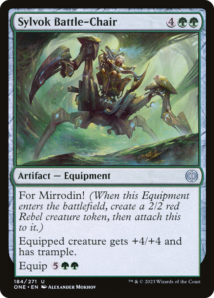 Sylvok Battle-Chair [Phyrexia: All Will Be One]-1