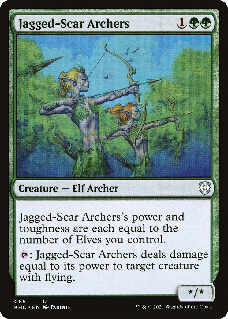 Jagged-Scar Archers [Kaldheim Commander]-1